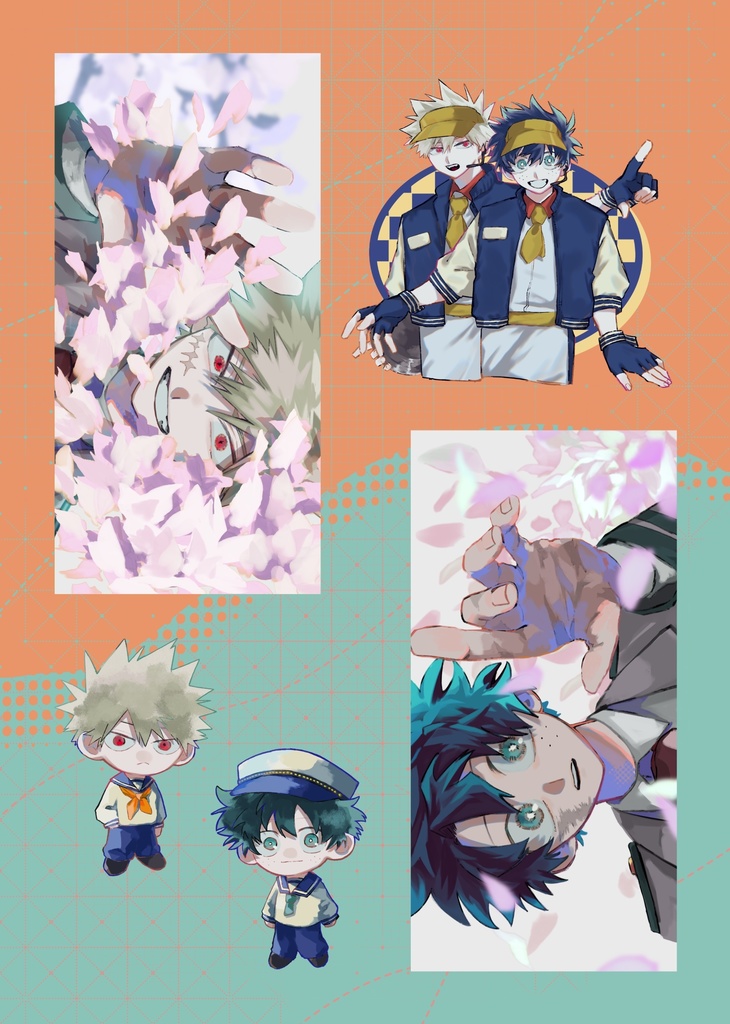 ハーフカットシール+クリアポストカードセット