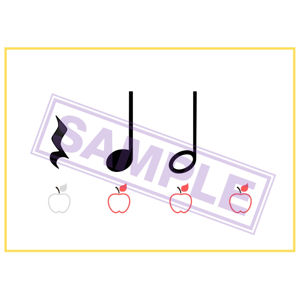 【自宅プリント用】リズムカード (初歩の方向け)