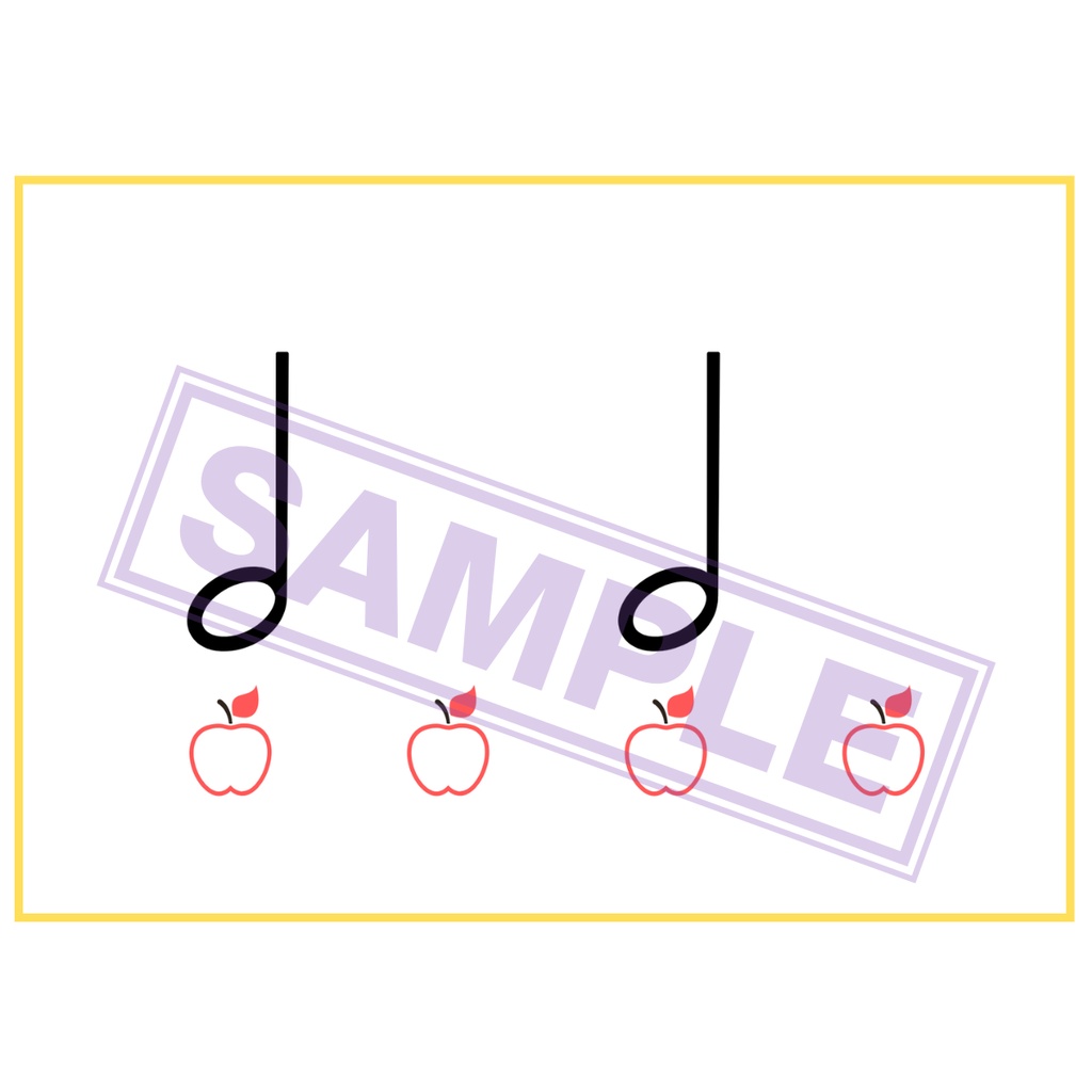 【自宅プリント用】リズムカード (初歩の方向け)