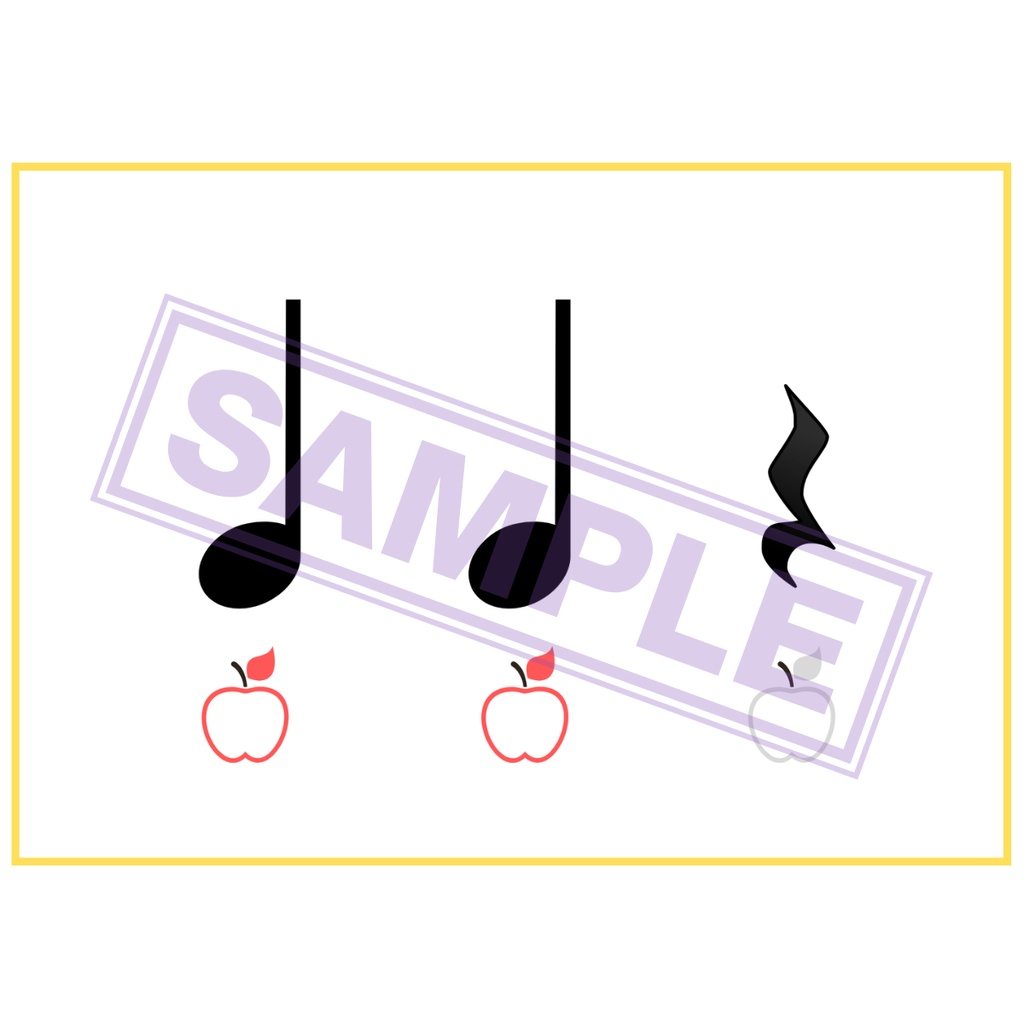 【自宅プリント用】リズムカード (初歩の方向け)