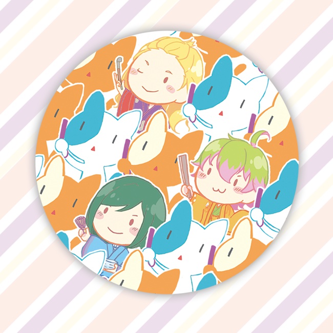 彩と猫　缶バッジ