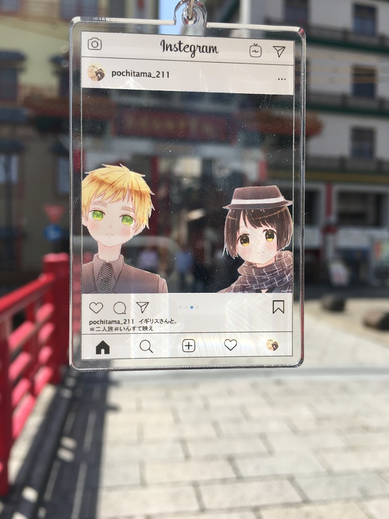 島国いんすて風アクキー