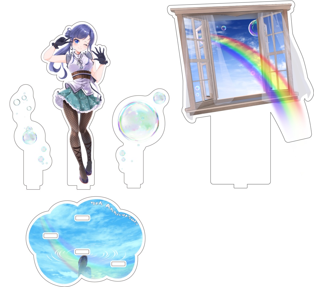 七瀬亜希7周年記念ジオラマアクリルスタンド
