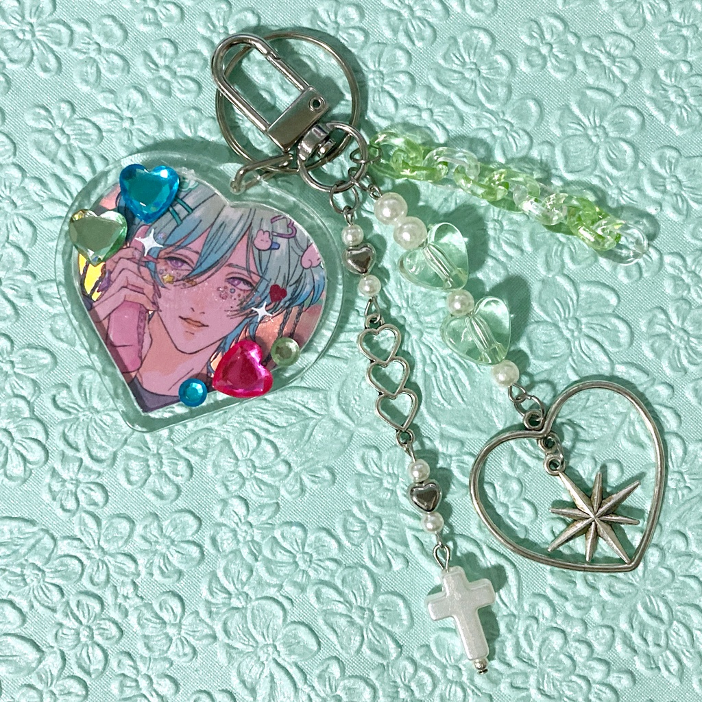 ハートキーホルダー(たつみくん)