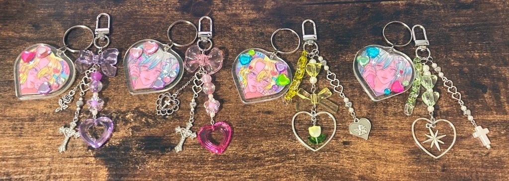 ハートキーホルダー(ひよりくん)