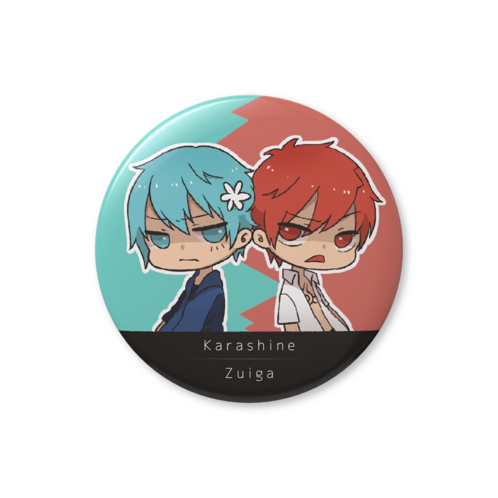 瑞歌ミズキ・辛子音アキト：缶バッジ