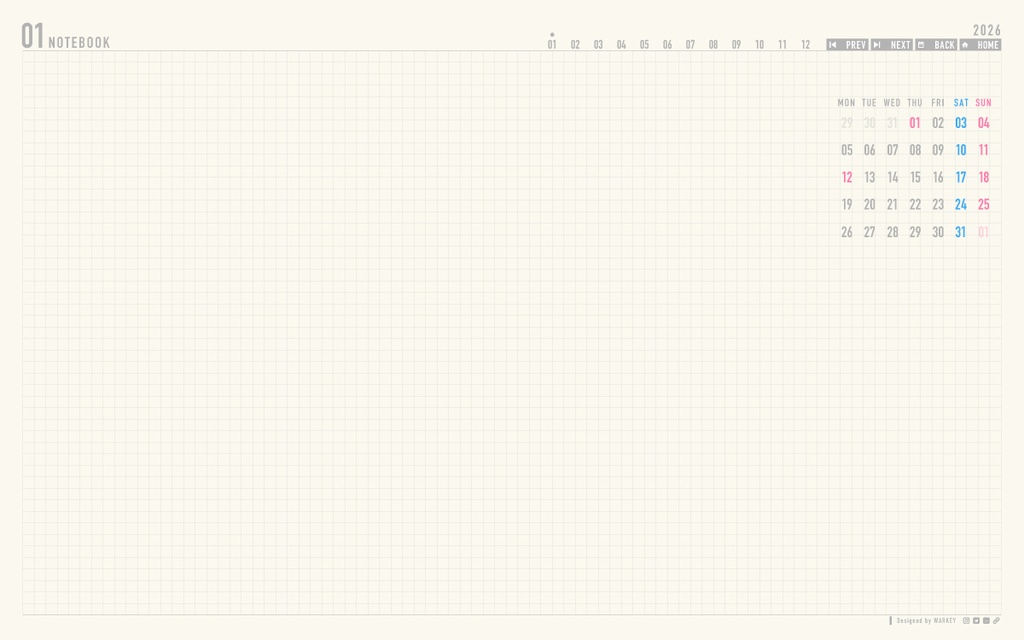 【無料お試し版】2026年版デジタルプランナー | Creative Planner 2025