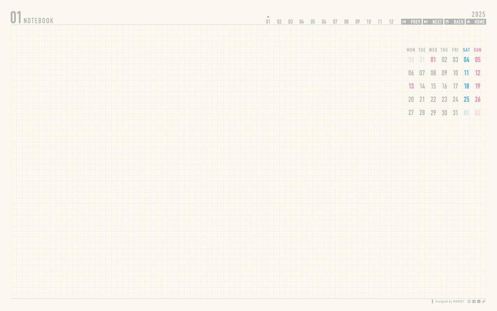 【無料お試し版】2025年版デジタルプランナー | Creative Planner 2025