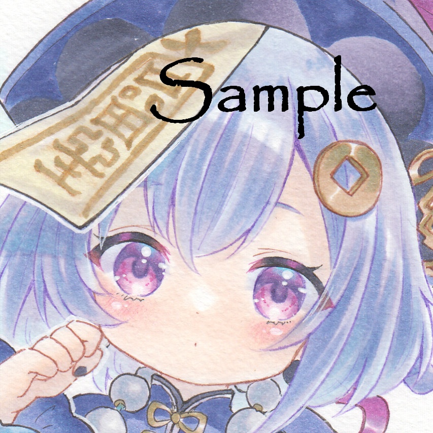 *手描きイラスト原画*原神*七七*A5サイズ*