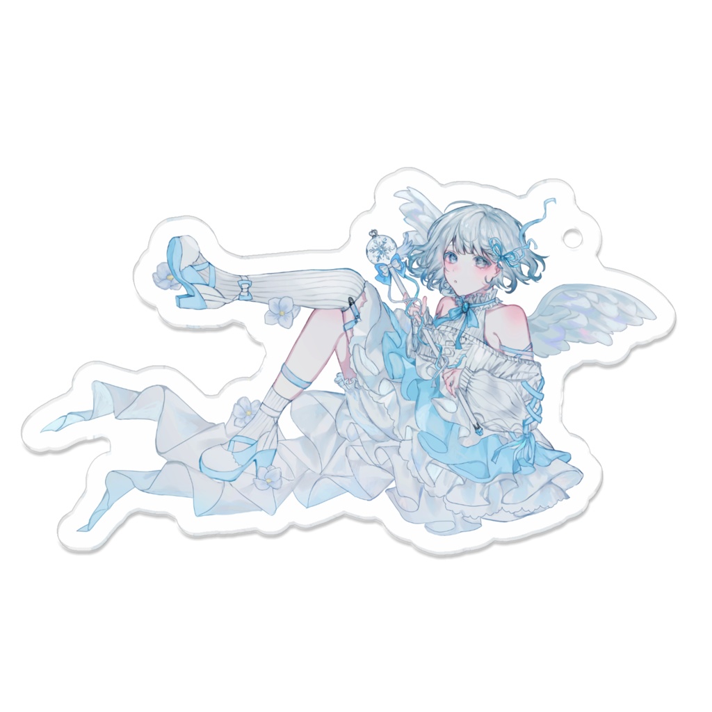 雪原まふゆ(プラチナ)アクリルキーホルダー