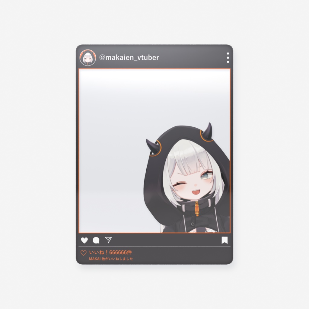 【常設グッズ】SNS風クリアカード