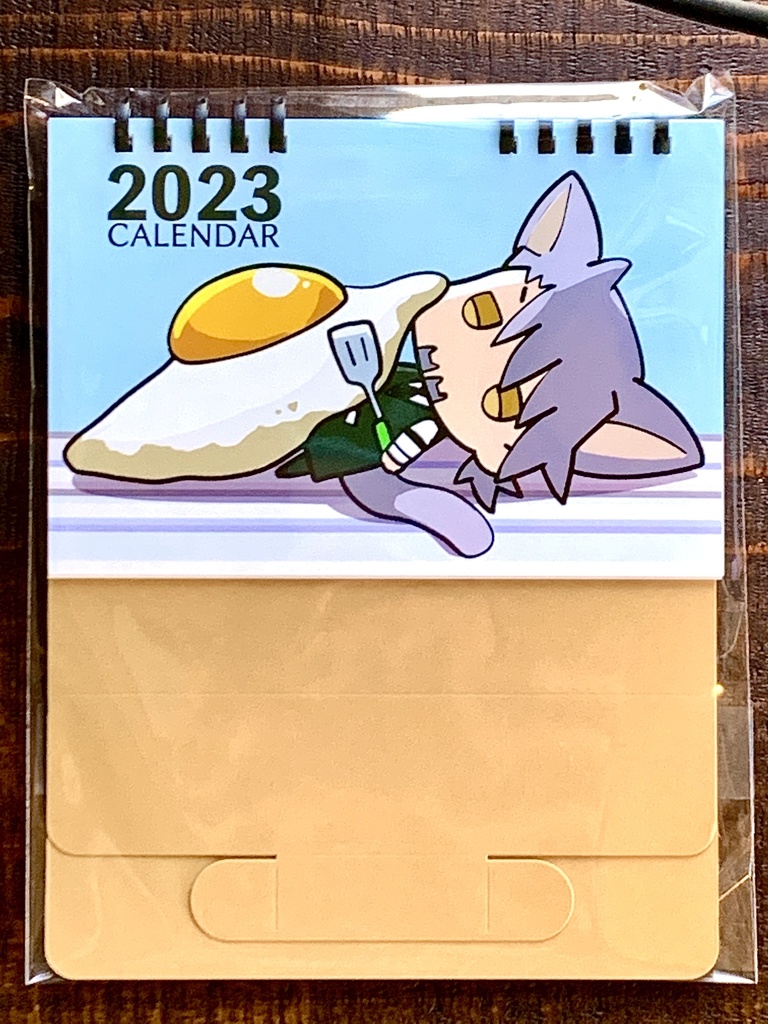 2023卓上カレンダー（ちびねこてつさん）