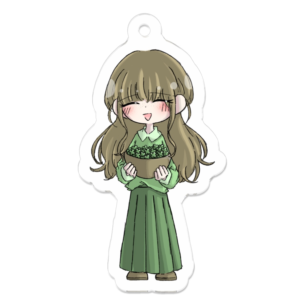 St. Patrick's Day - 少女 アクリルキーホルダー
