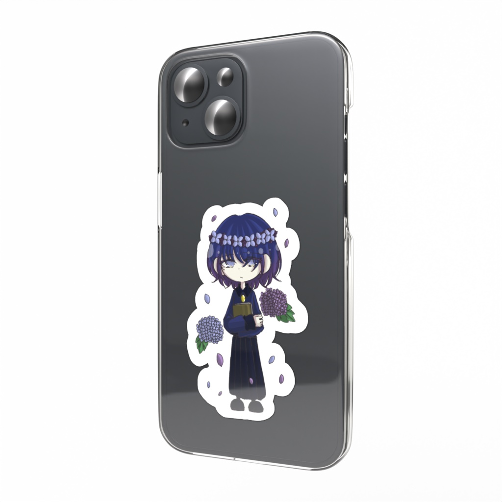 紫陽花 - スマホステッカー