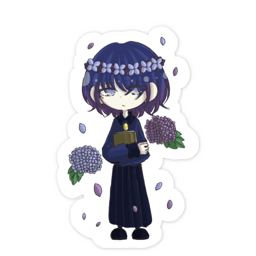 紫陽花 - スマホステッカー