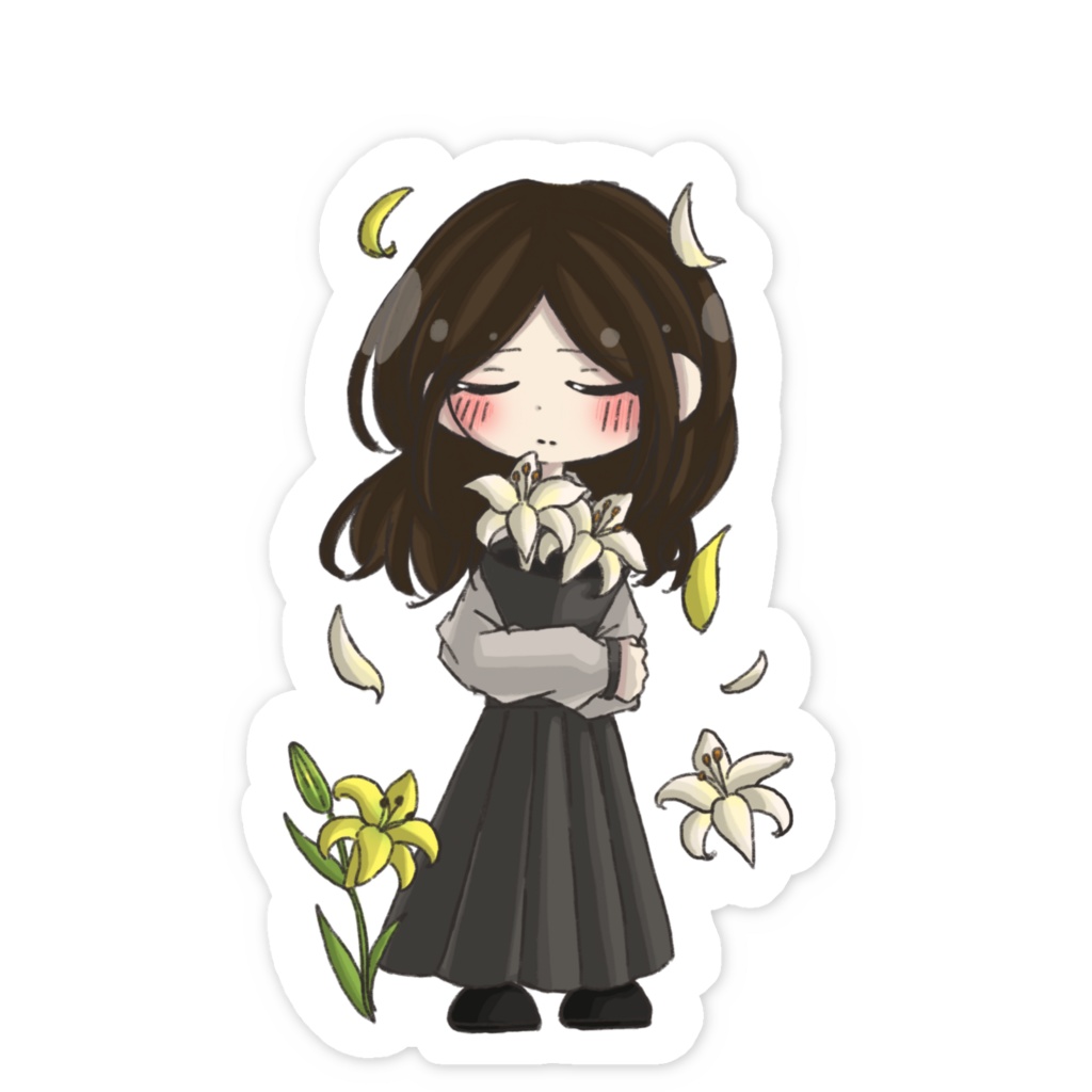 リリー - スマホステッカー
