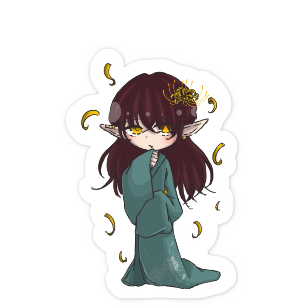 彼岸花 - スマホステッカー