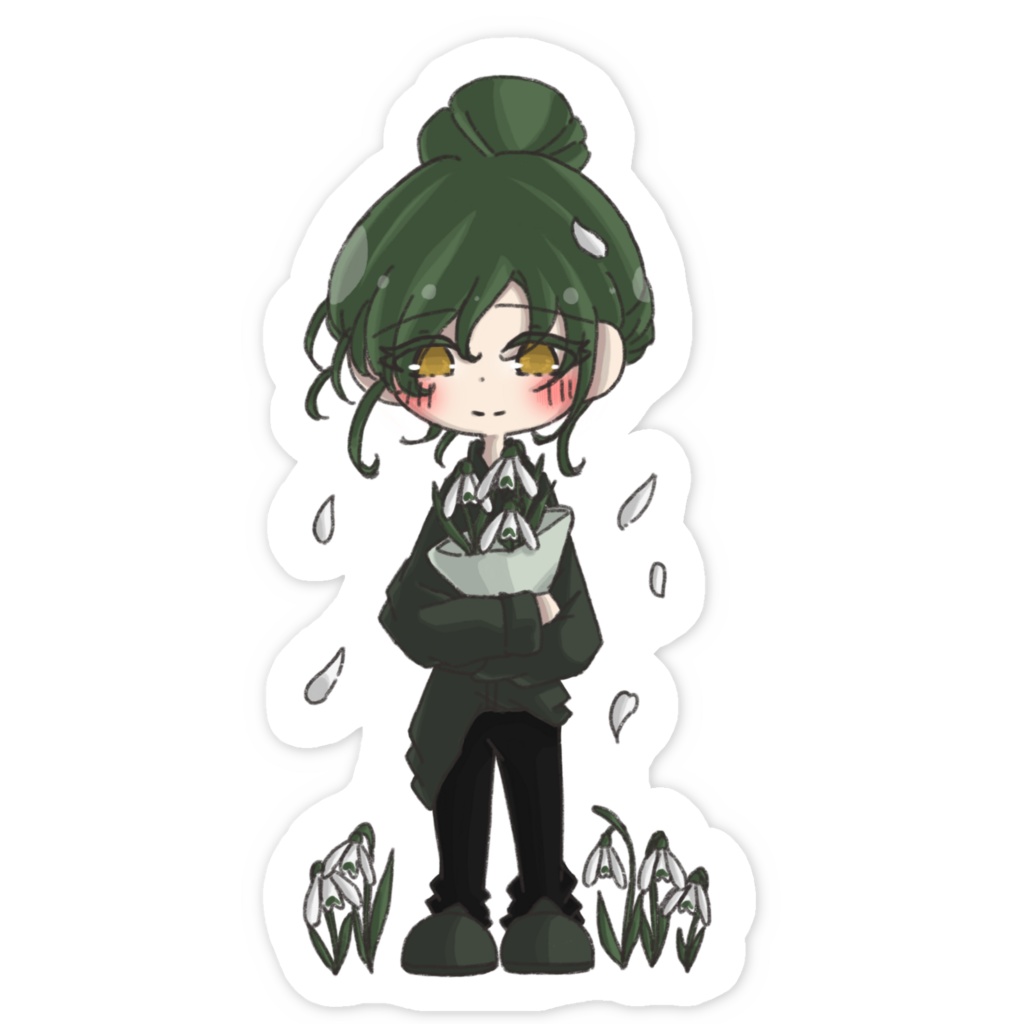 スノードロップ - スマホステッカー