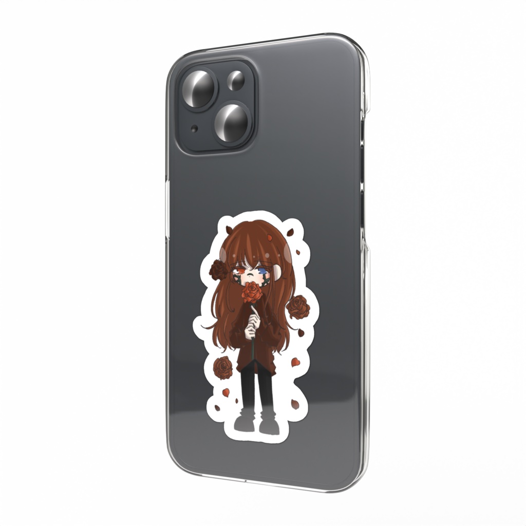 バラ - スマホステッカー