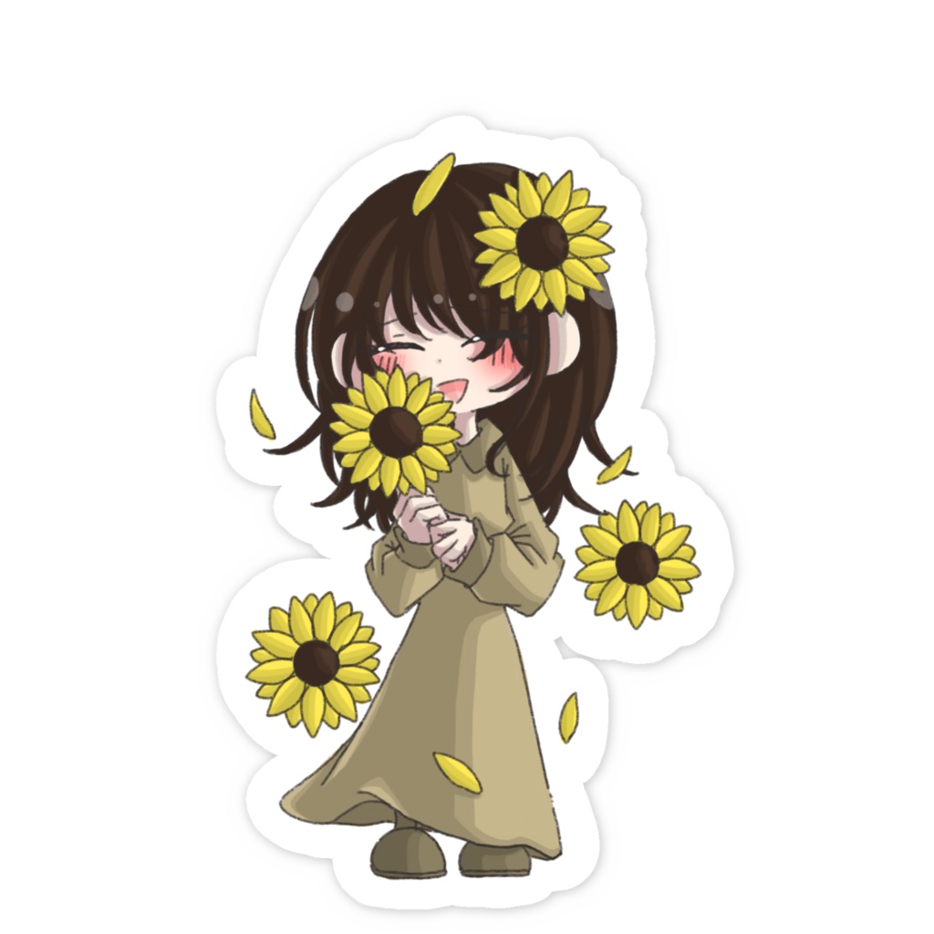 ひまわり - スマホステッカー