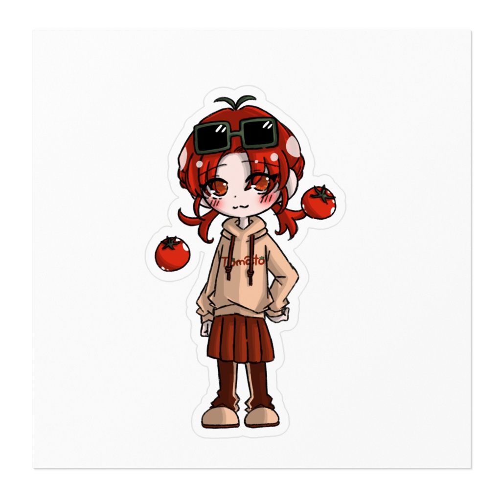 🍅 果物・野菜シリーズ - トマトちゃん ステッカー