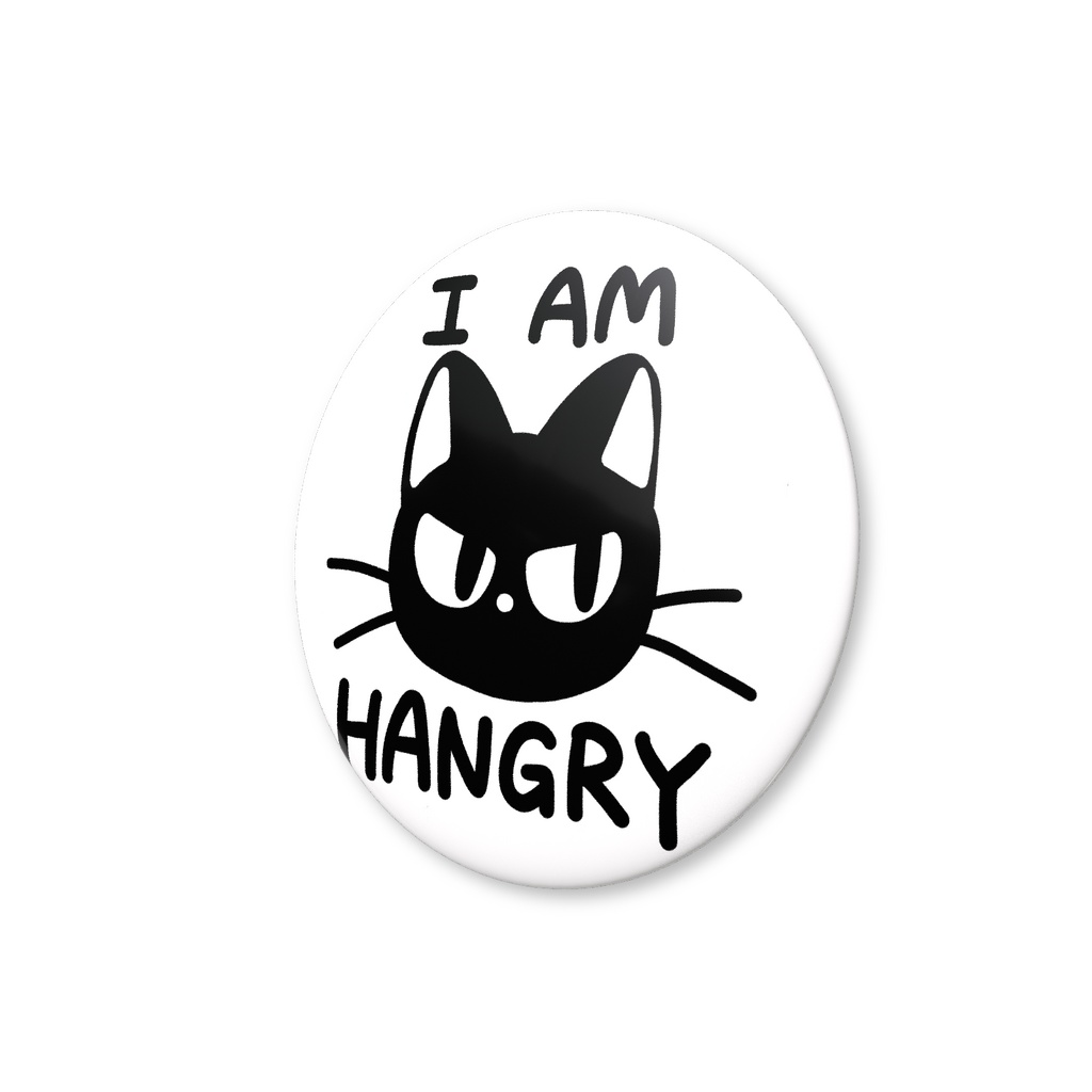 I AM HANGRY 缶バッジ