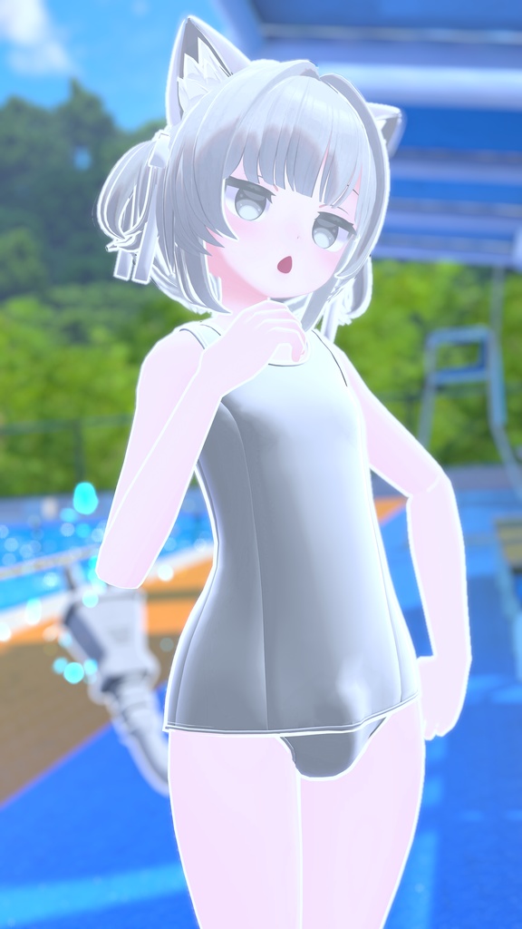 【VRChat】おとこの娘スクール水着(こまどアバター対応)