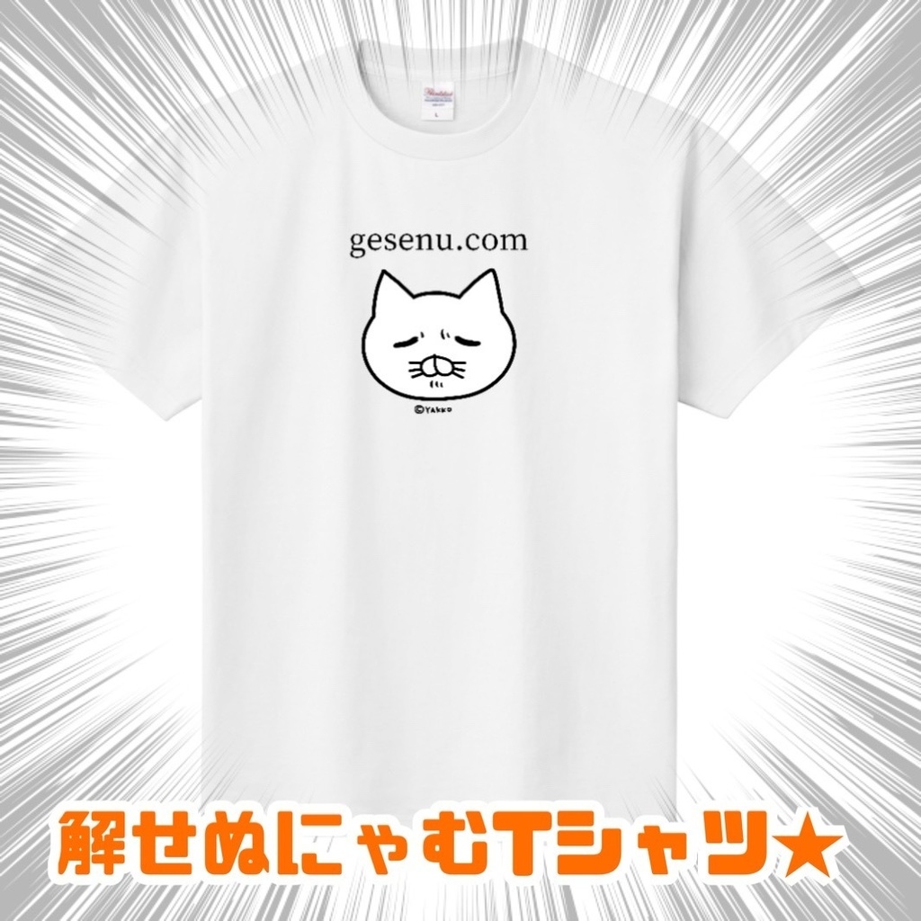 解せぬにゃむ★Tシャツ(Lサイズ)
