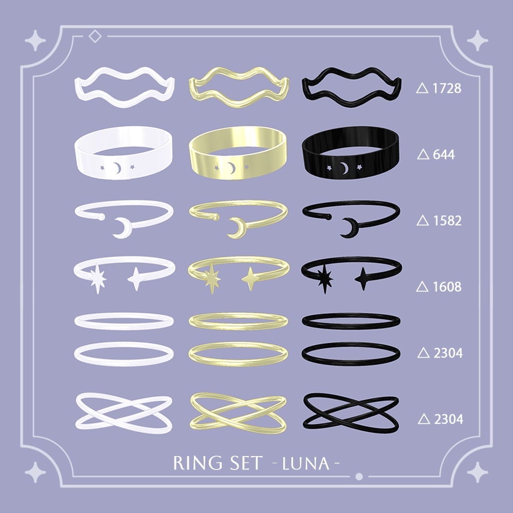 ring set – Luna –