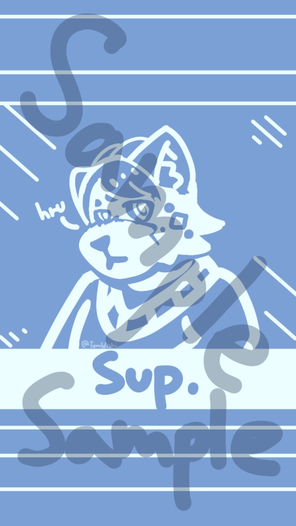Kemono Wolf Wallpaper [6 COLOURS]