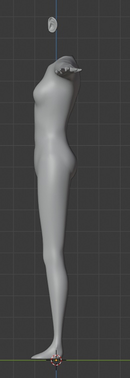 【商用利用可】3Dモデル制作補助用女性素体+unity準拠humanoidボーン