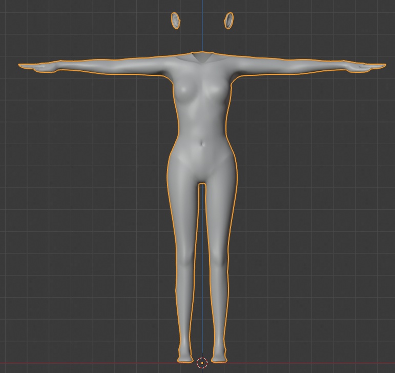 商用利用可 3dモデル制作補助用女性素体 Unity準拠humanoidボーン