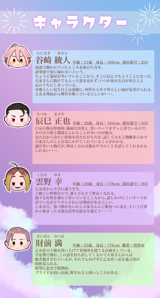 恋して乙女荘〜全員まとめて養ってやる〜 無料体験版