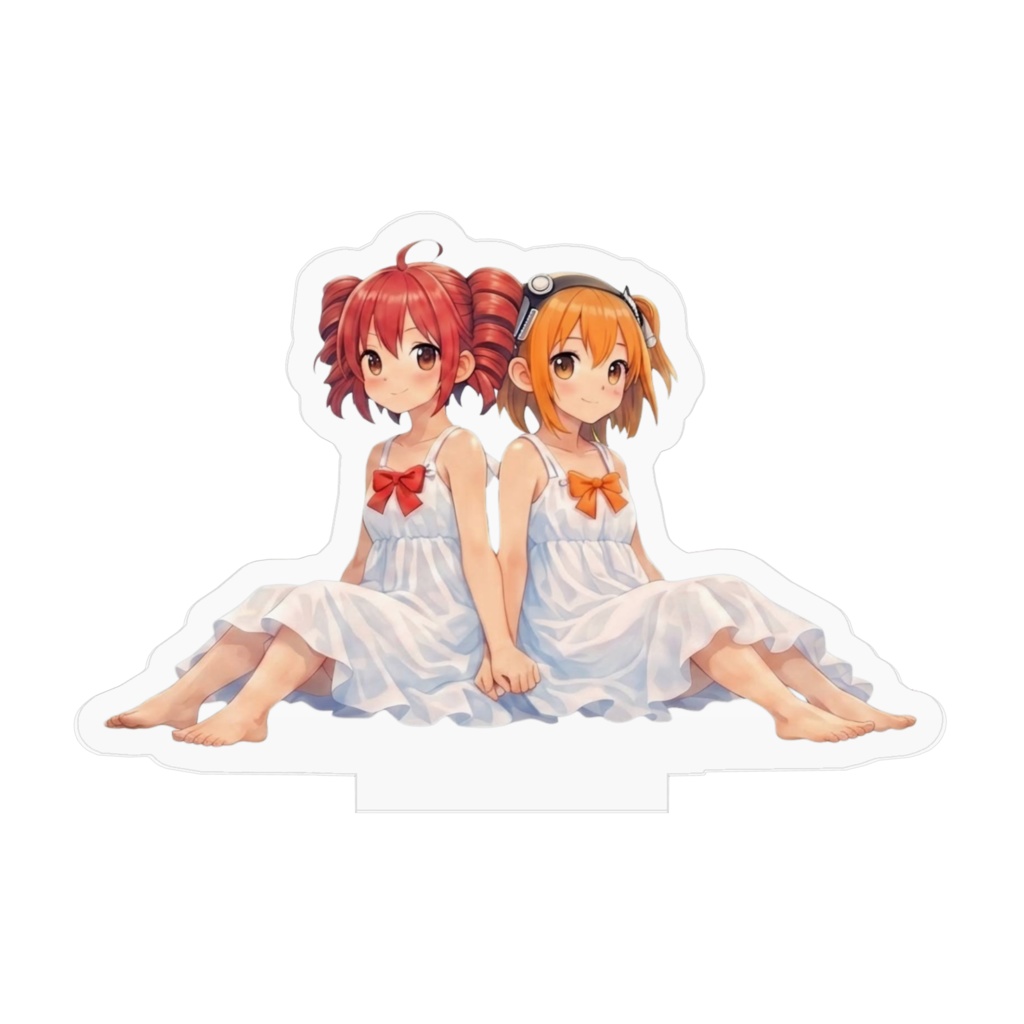 【二次創作】重音テト&足立レイ アクリルスタンド(楽曲「くじらの夢」より)