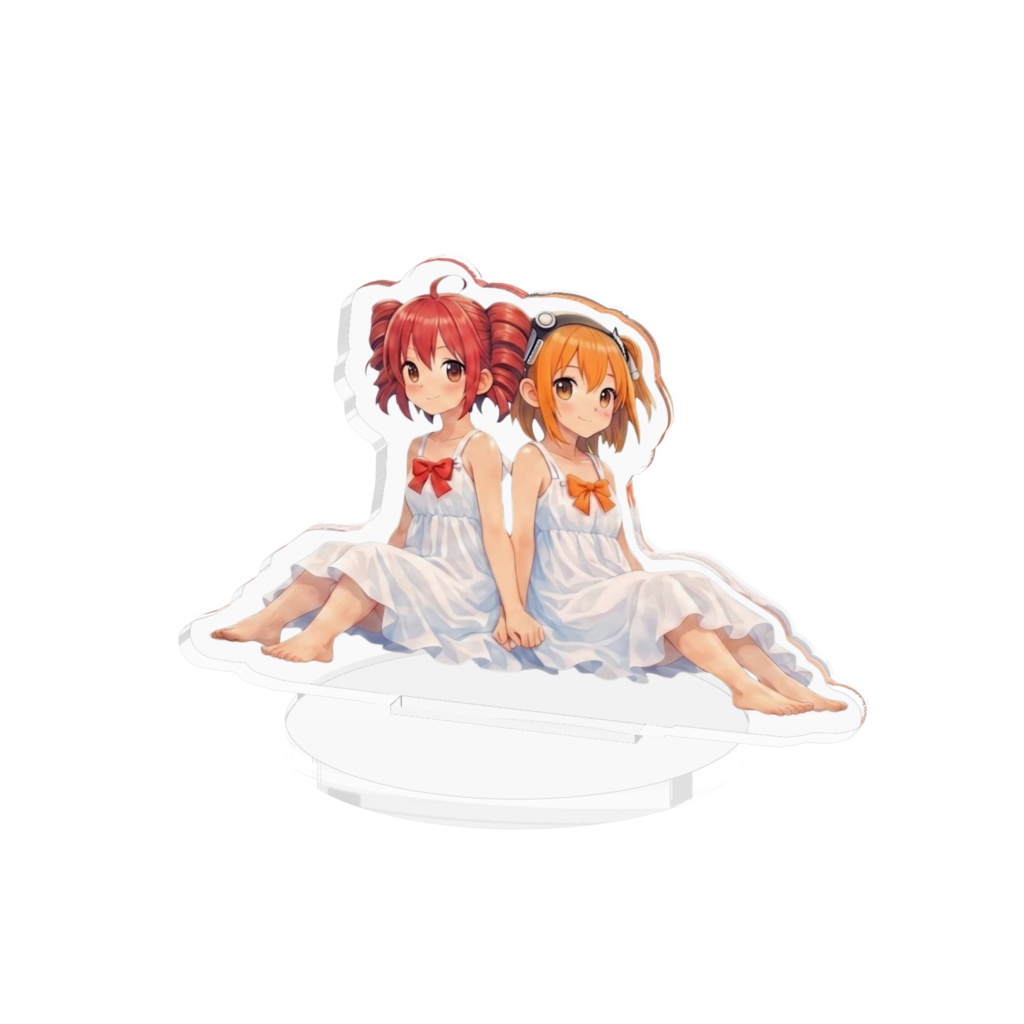 【二次創作】重音テト＆足立レイ アクリルスタンド（楽曲「くじらの夢」より）