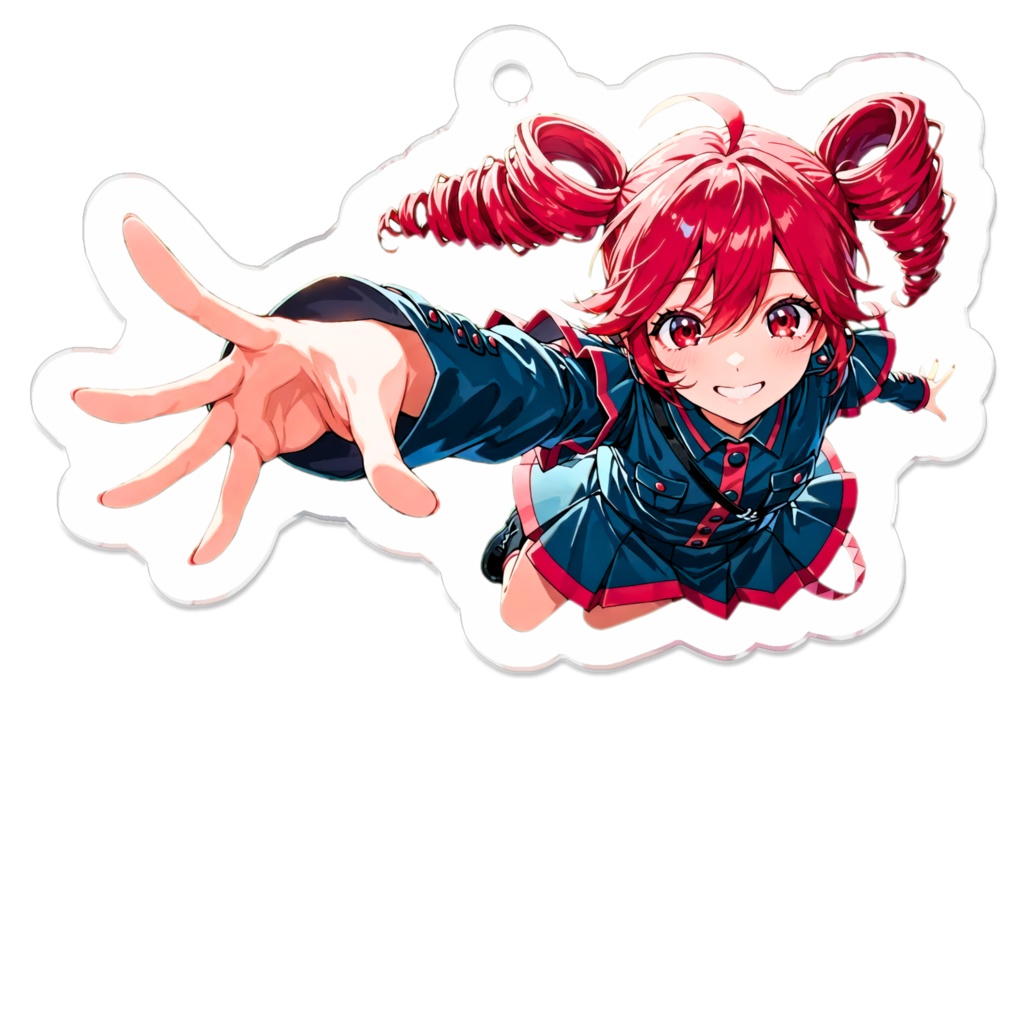 【二次創作】重音テト アクリルキーホルダー（楽曲「残りの時間」より）