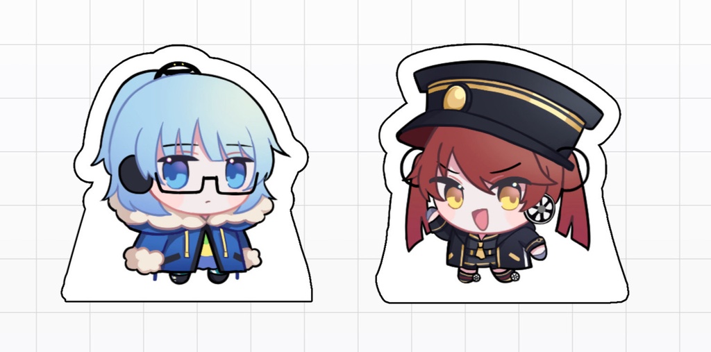 ふぶコタ　アクリルマスコットセット