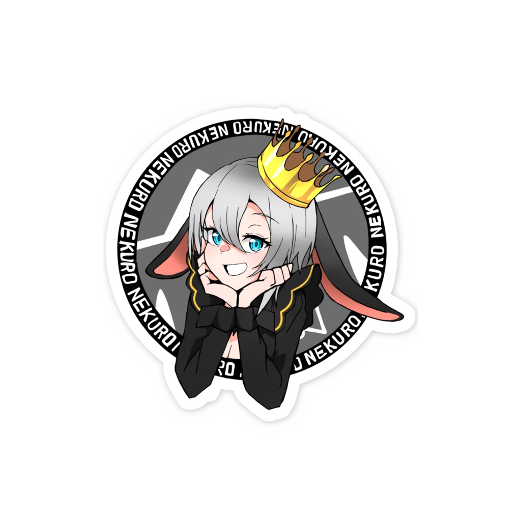 ヤギの幽霊が憑いていますステッカー