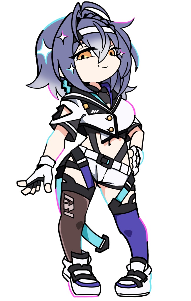 萌エト オーロラアクリルキーホルダー