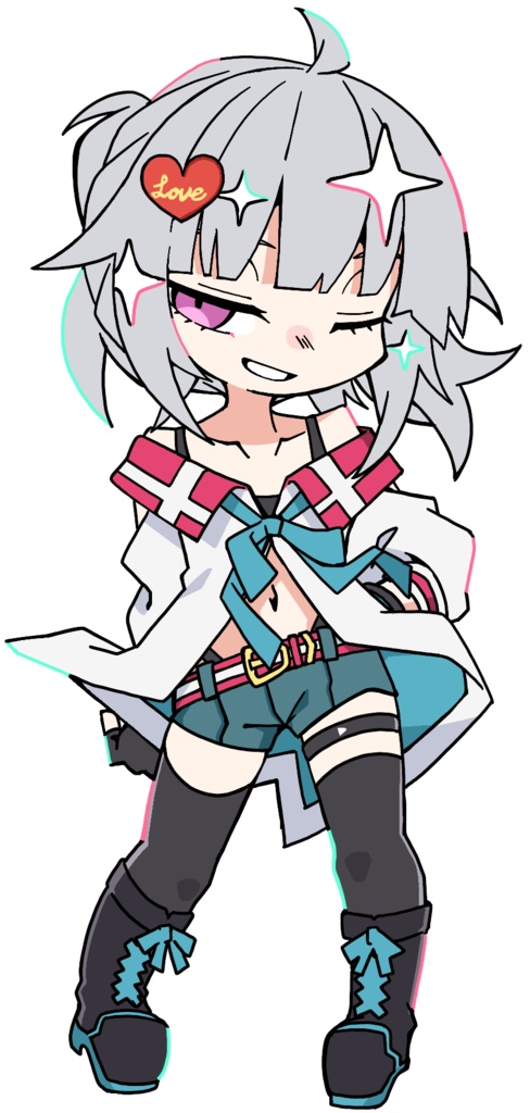 萌エト オーロラアクリルキーホルダー