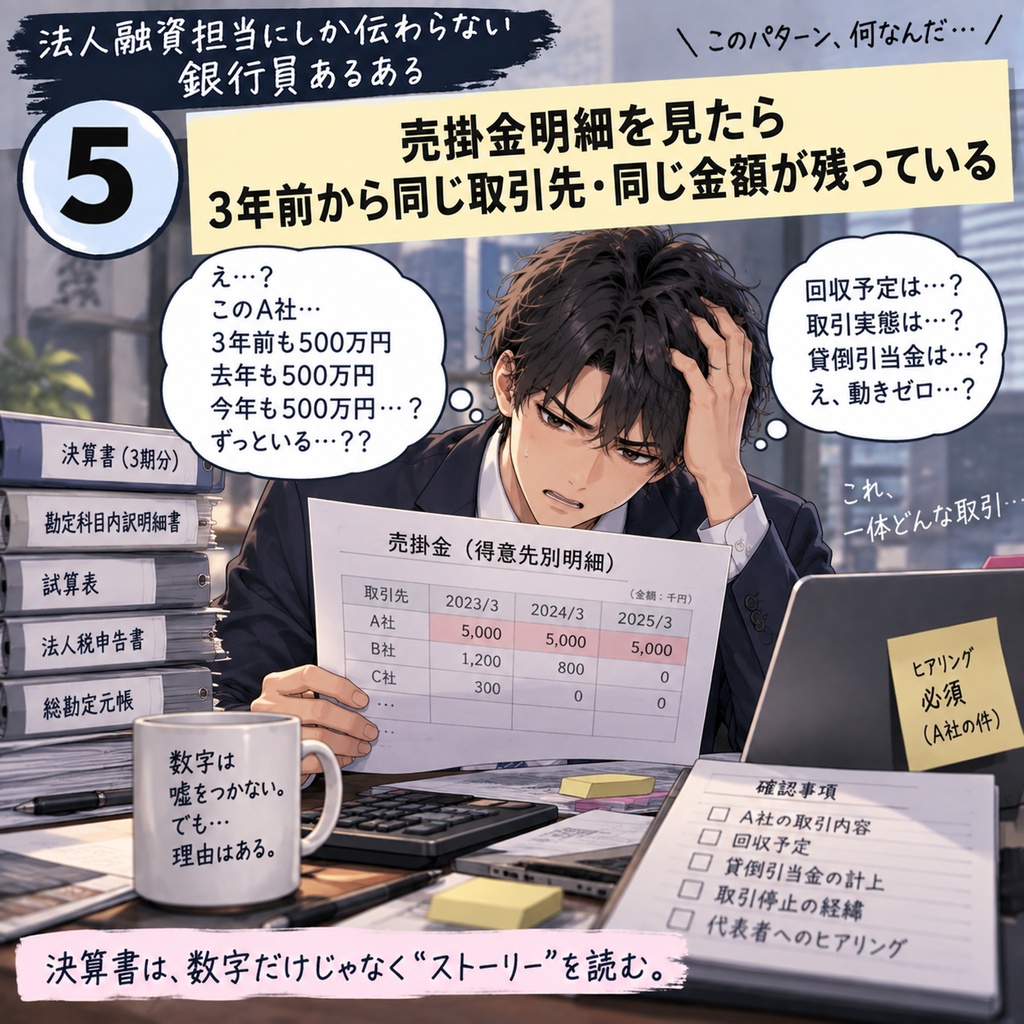 法人融資担当にしか伝わらない「銀行員あるある」20選｜AIイラスト
