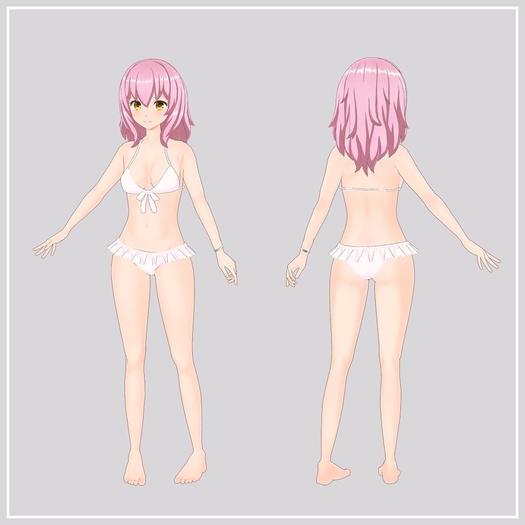 【パーフェクトシンク対応】オリジナル3Dモデル『Amaneさん』