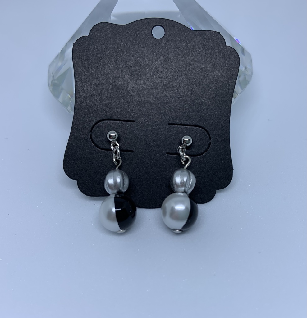 五条・夏油 イメージピアス(ツートンカラーパール)