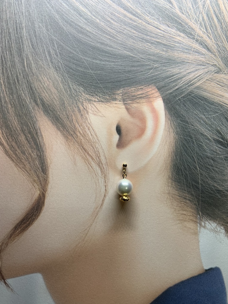 五条・夏油イメージピアス (大粒パール)