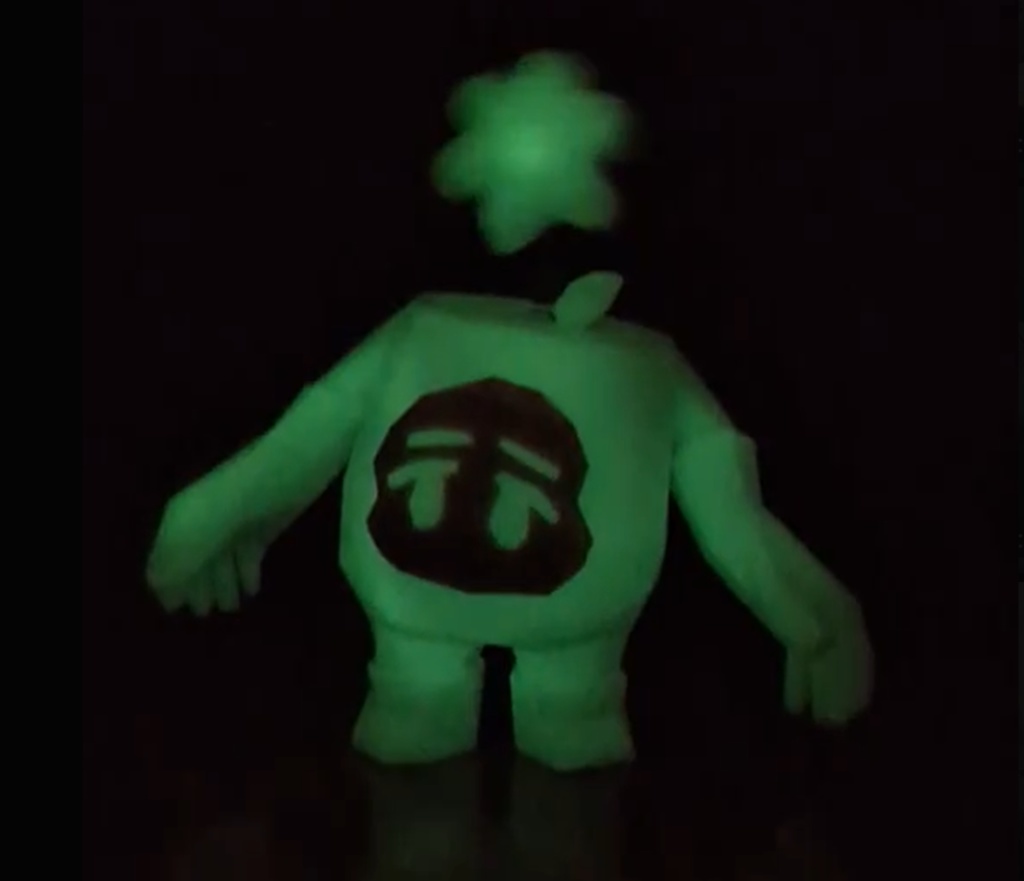 もちもちポットくんのカチカチフィギュア（蓄光）