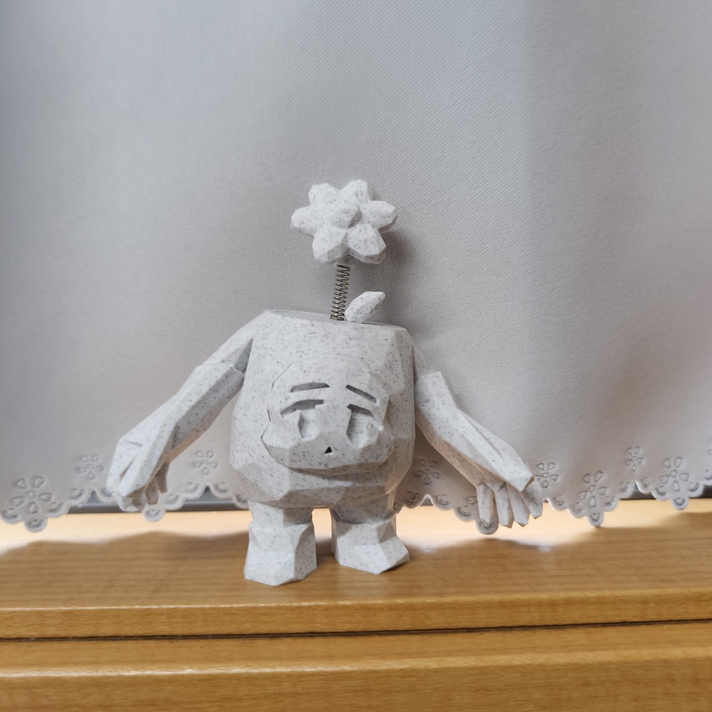 もちもちポットくんのカチカチフィギュア(石像風)