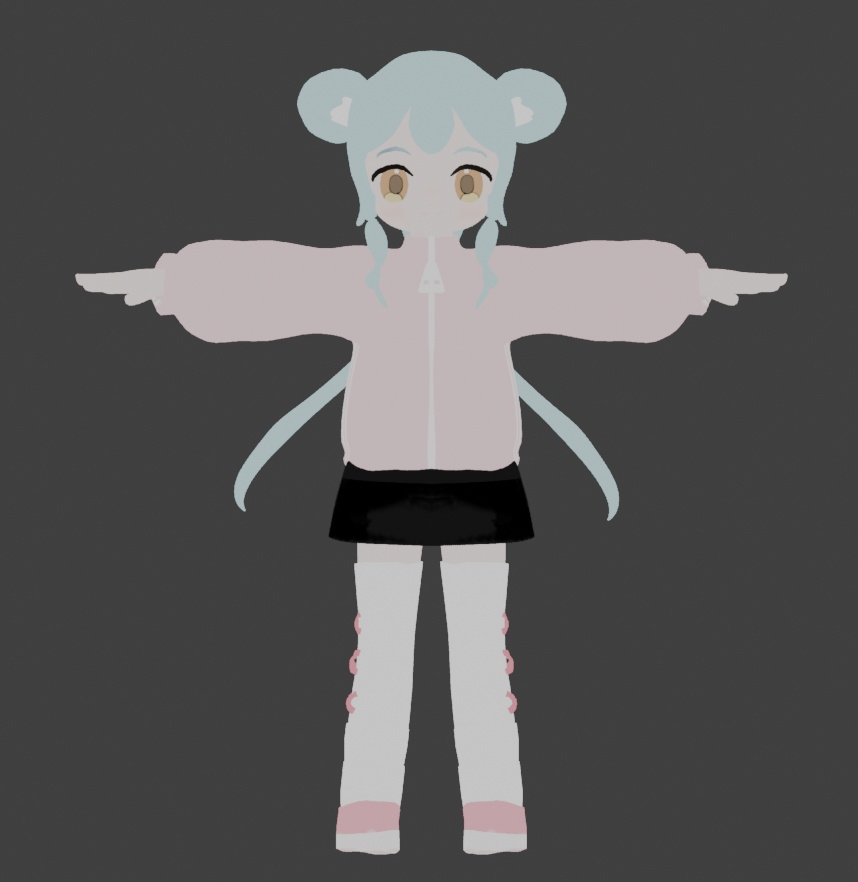 VRChat向けアバターotetechan「おててちゃん」　製作中