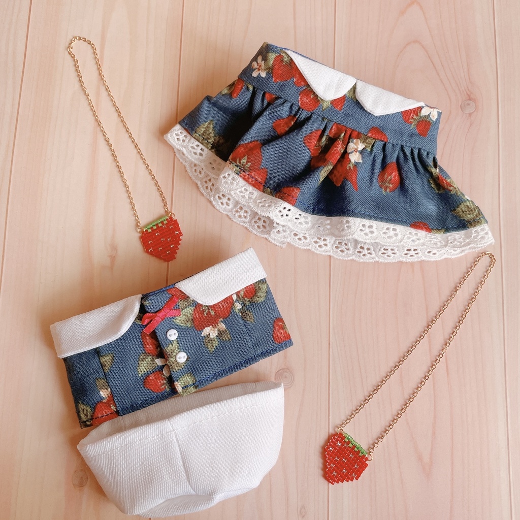 いちごのシャツセット