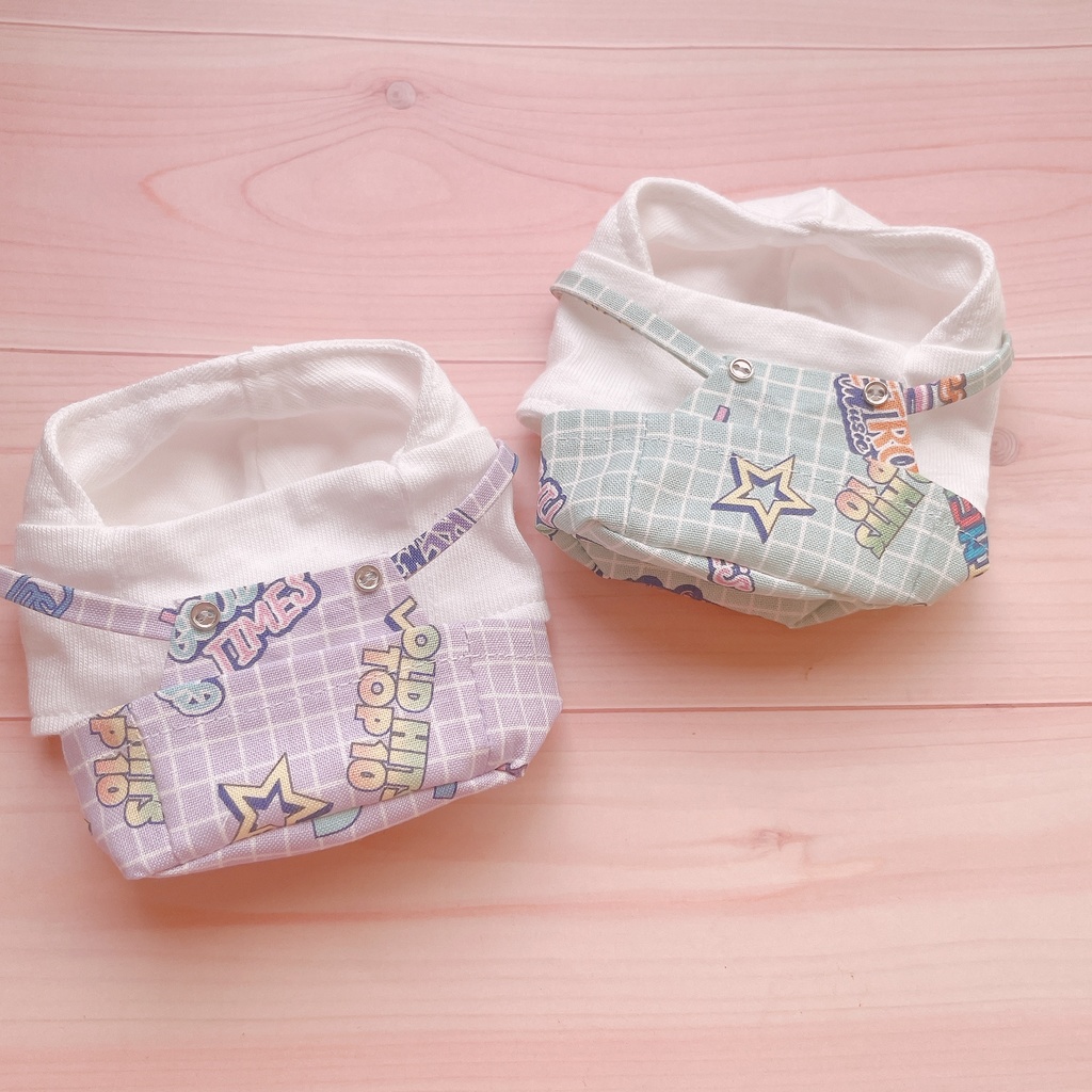 ポップ柄サロペットセット