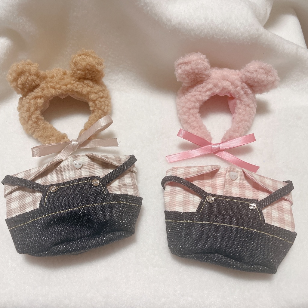 もこもこくまさんなりきりセット(チェックシャツVer)